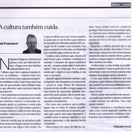 A cultura também cuida